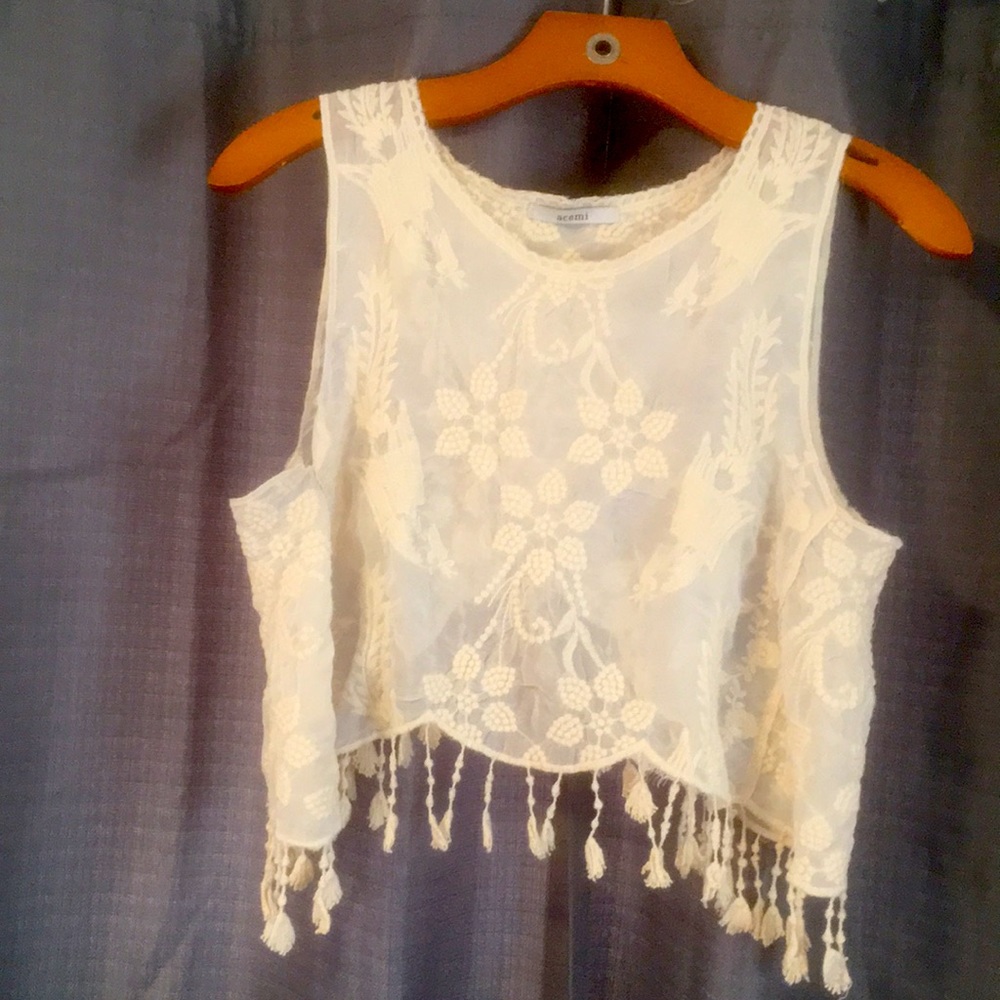 White Crop Top